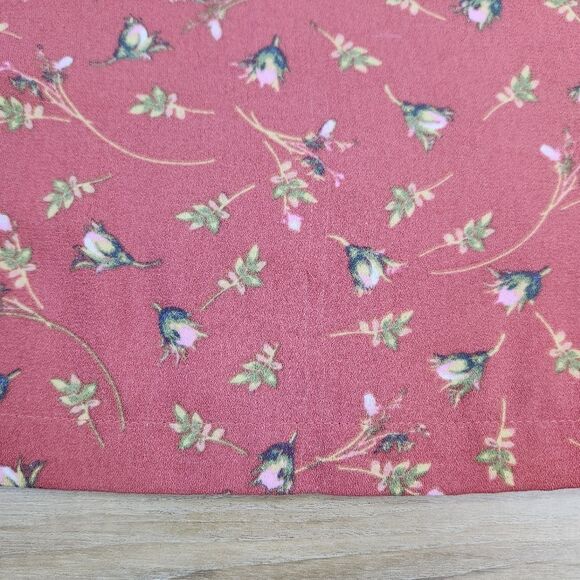 💛Lauren Conrad Dusty Pink Floral Lightweight Top Small - Picture 12 of 12